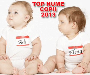 Top nume de copii in 2013